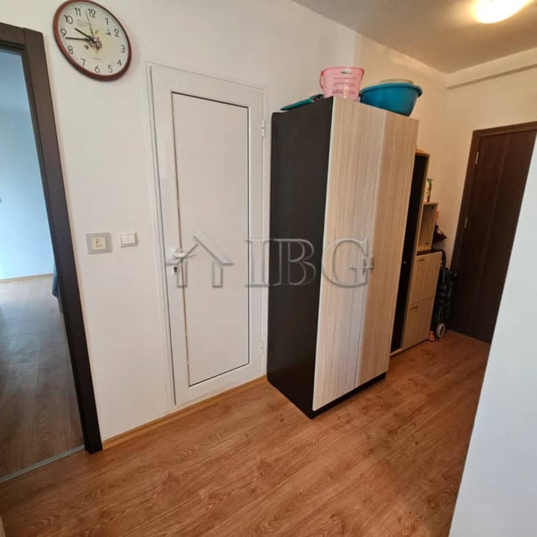 Apartment interior with wardrobe and storage in Sunny Beach.