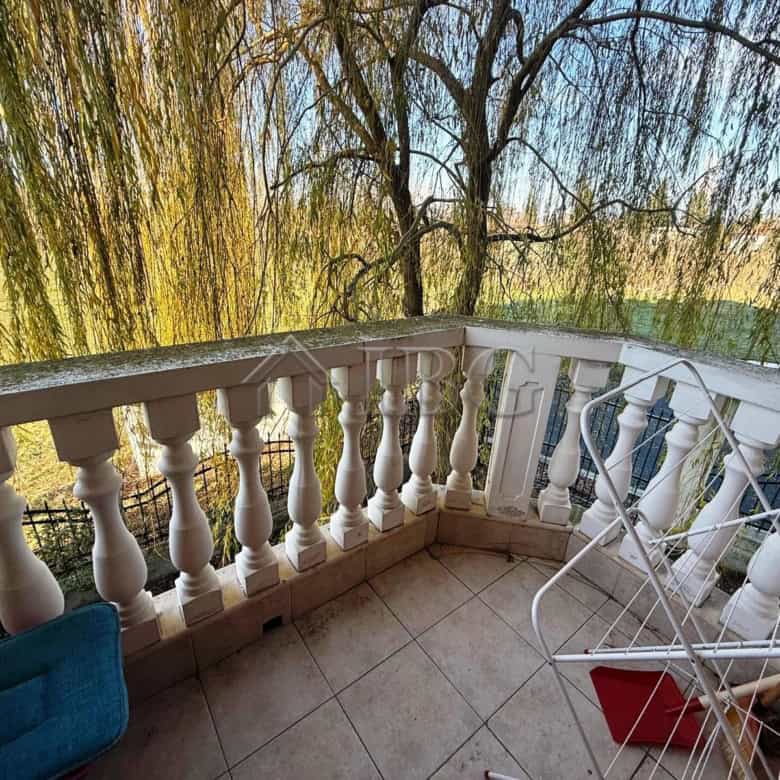 Balcony view of furnished 1-bedroom apartment in Sea Diamond, Sunny Beach.