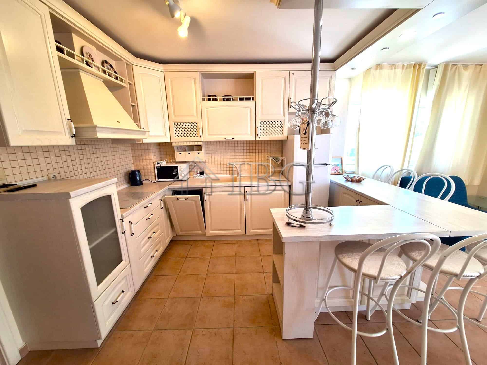 Spacious 2-bedroom apartment featuring a pool view in the Breeze complex, Sunny Beach. Perfect for c.
