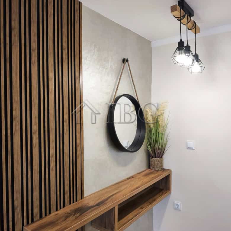 Furnished studio with balcony, stylish interior, and sea view in Sveti Vlas.
