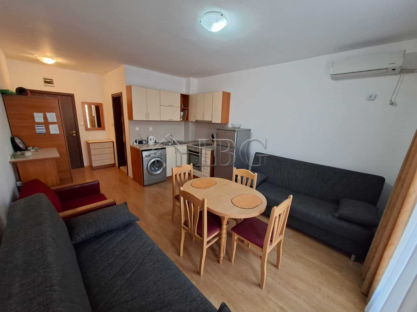 Furnished studio apartment with modern amenities in Sunny Beach, perfect for a comfortable stay.