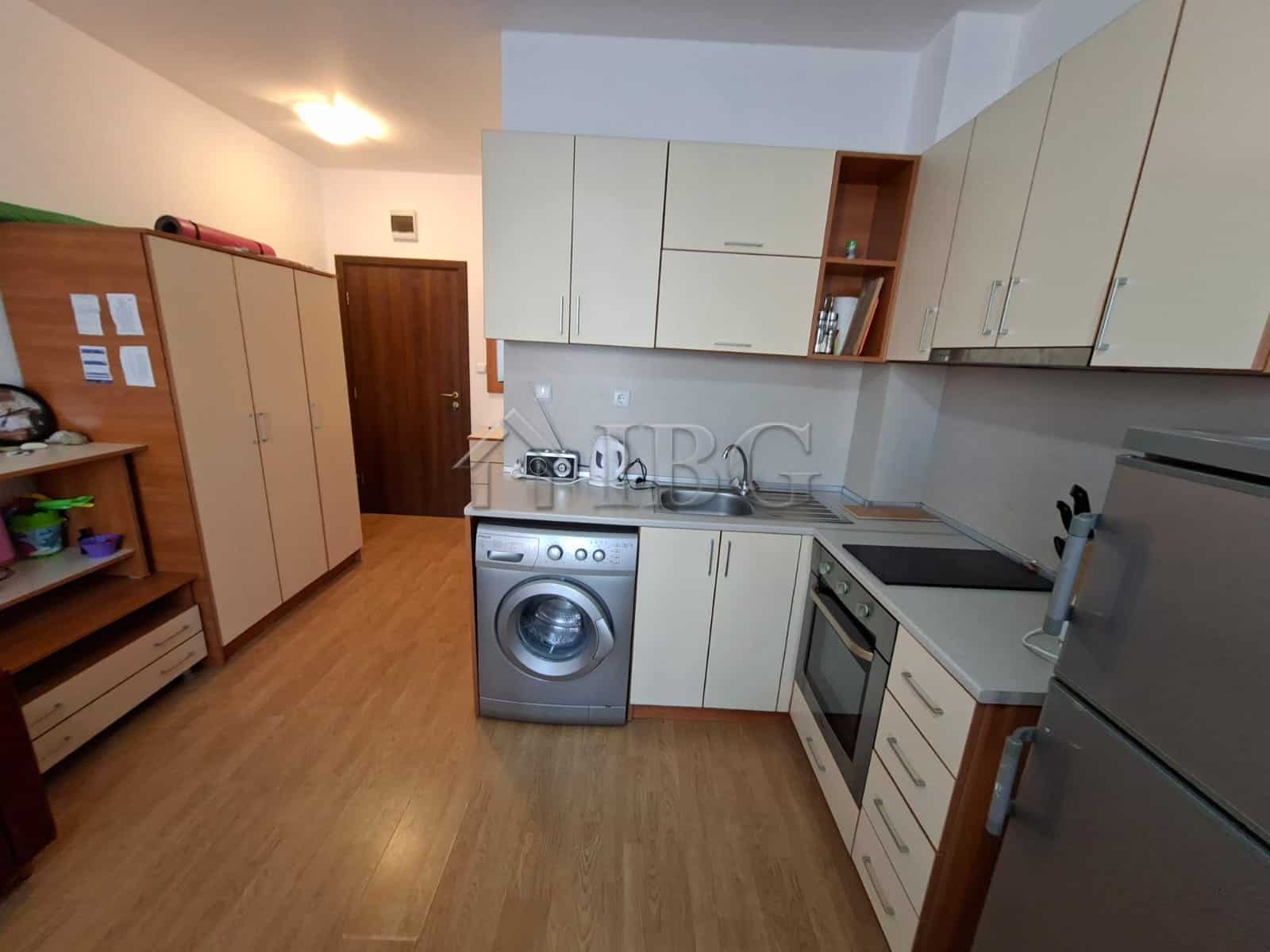 Modern furnished studio apartment with kitchen in Sunny Beach, perfect for holiday stays.
