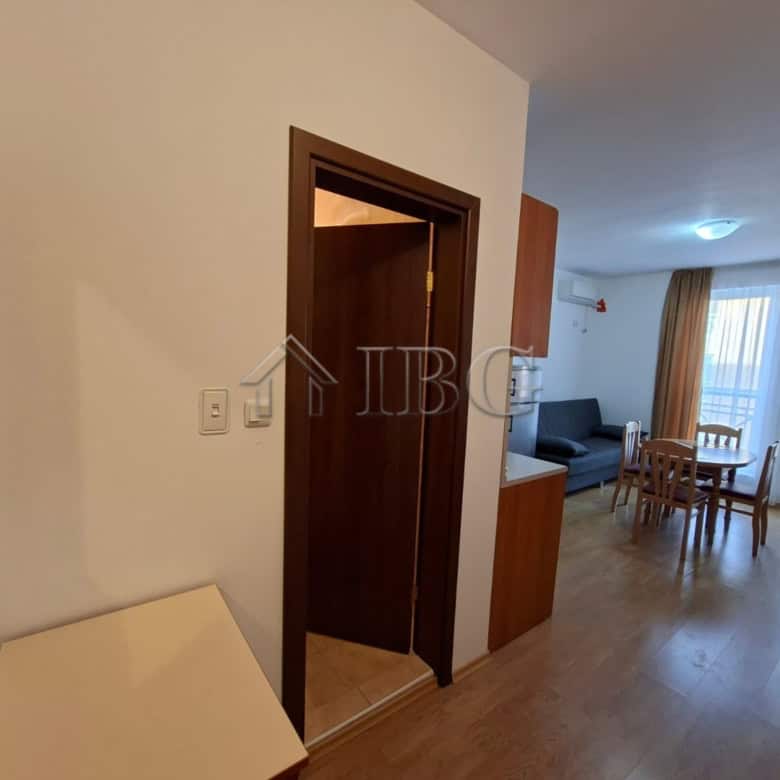 Furnished studio apartment with modern decor in Sunny Beach, perfect for a relaxing holiday stay.