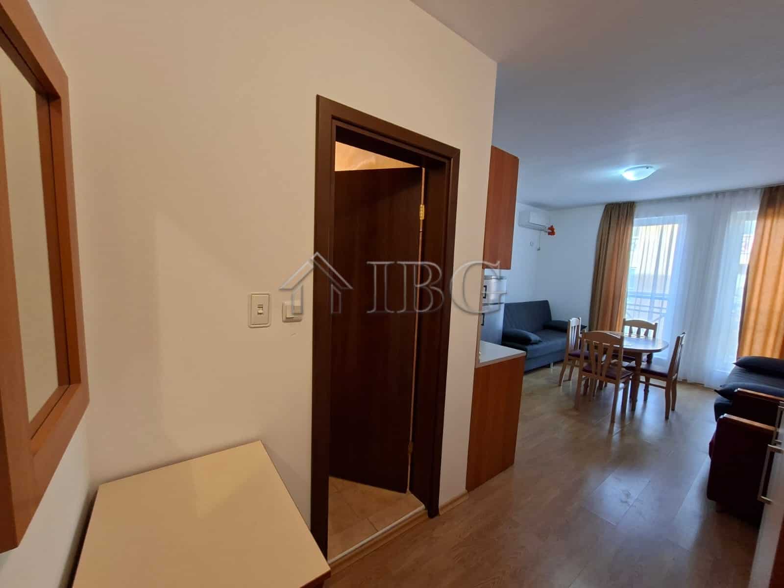 Furnished studio apartment with modern decor in Sunny Beach, perfect for a relaxing holiday stay.