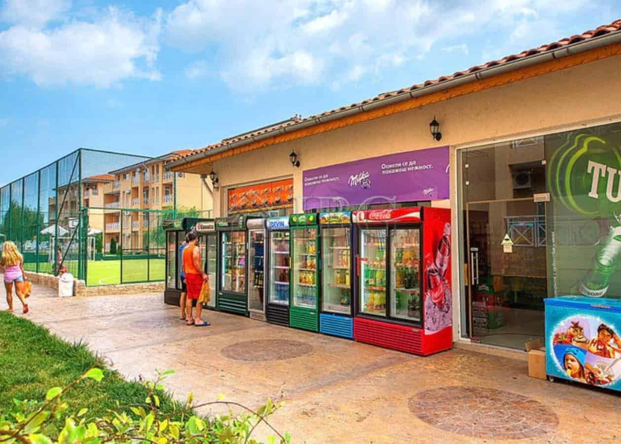 Convenient store with vending machines near Sunny Beach, Bulgaria.