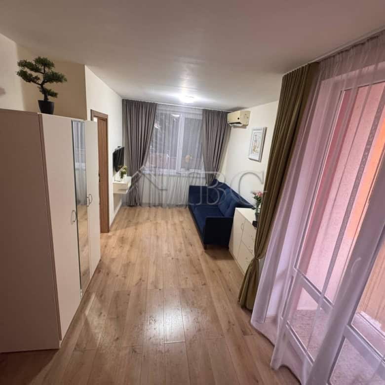 Bright 1-bedroom apartment overlooking the pool at Nessebar Fort Club, Sunny Beach.