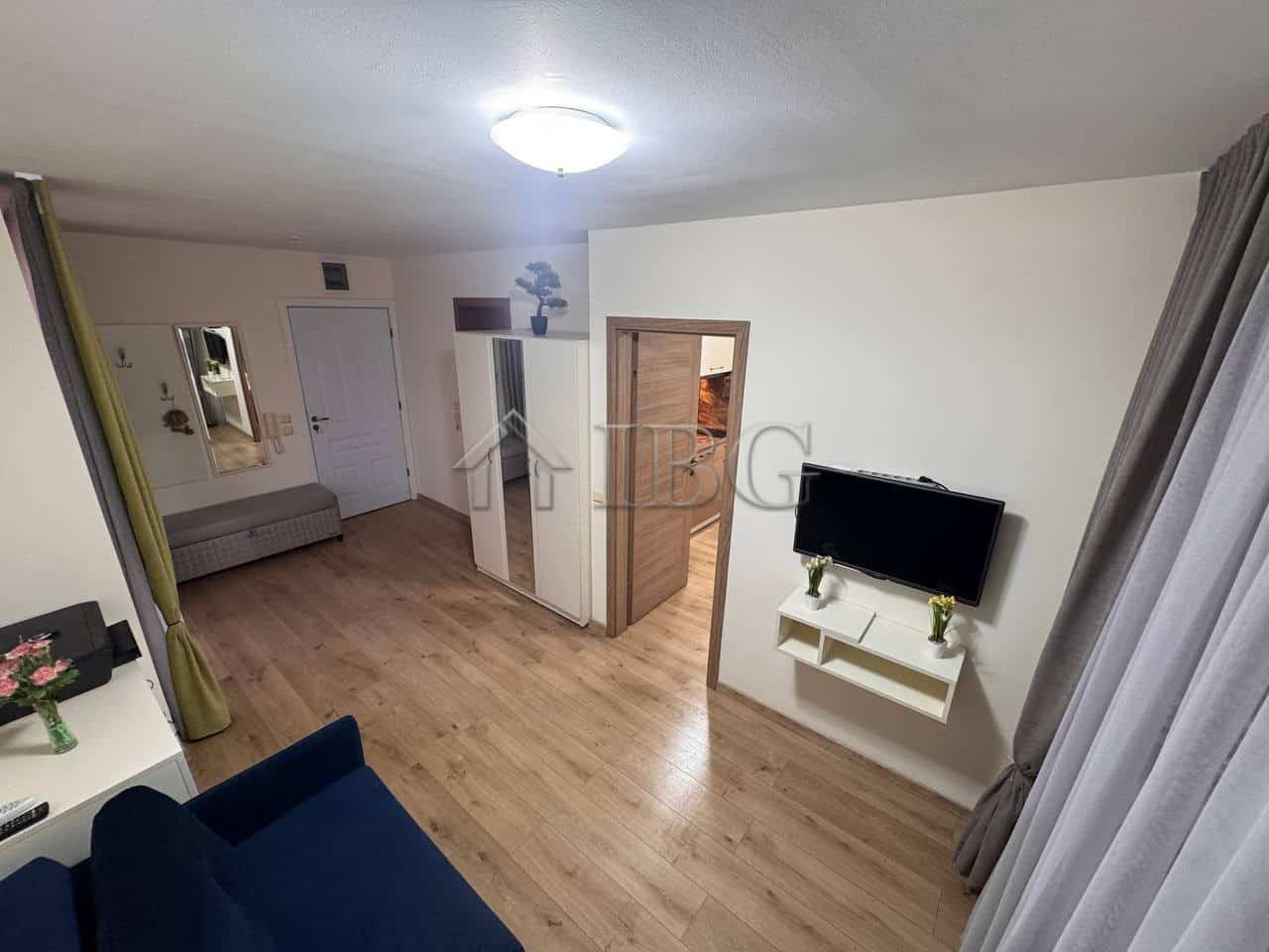 Bright one-bedroom apartment overlooking the pool in Nessebar Fort Club, Sunny Beach.