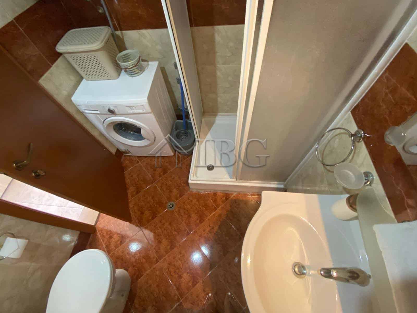 Studio with Sea View | Crown Fort Club, Grand Resort Fortnoks Bright studio with sea view in Crown Fort Club, Grand Resort Fortnoks, featuring a compact bathroom.
