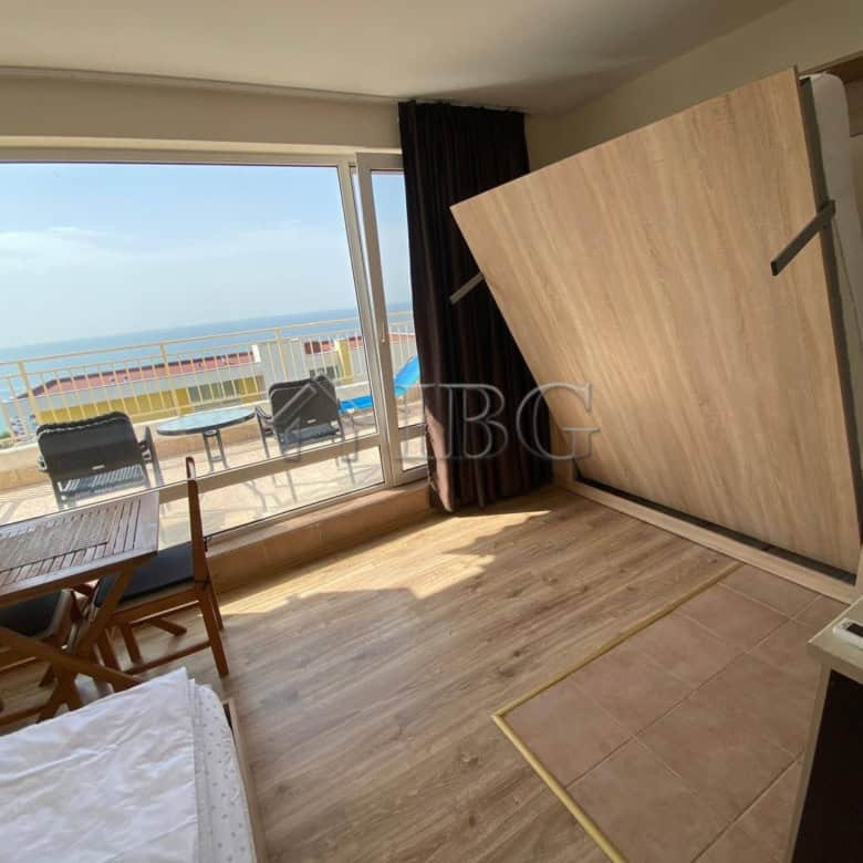 Sea view studio apartment with balcony at Crown Fort Club, Grand Resort Fortnoks. Perfect for relaxi.