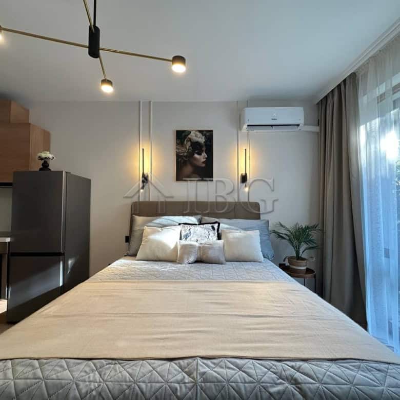 Cozy studio apartment with stylish decor in Panorama Bay 2, Sveti Vlas, perfect for comfortable livi.