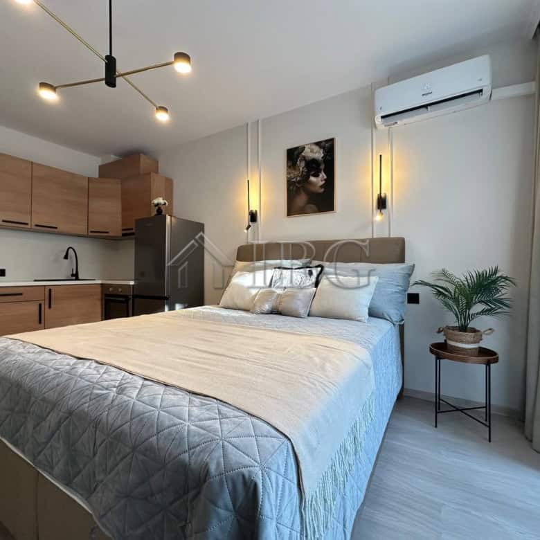 Studio apartment interior in Panorama Bay 2, Sveti Vlas, Bulgaria.
