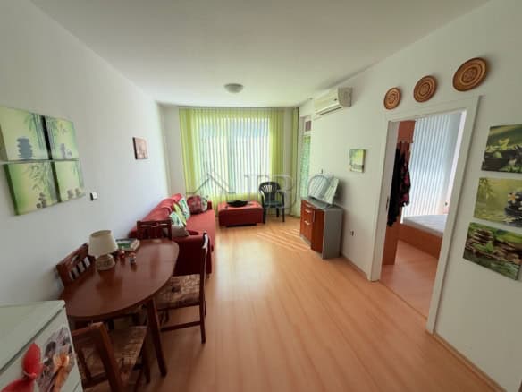 Bright 1-bedroom apartment with modern furnishings in Sunny Beach, perfect for relaxing holidays or.