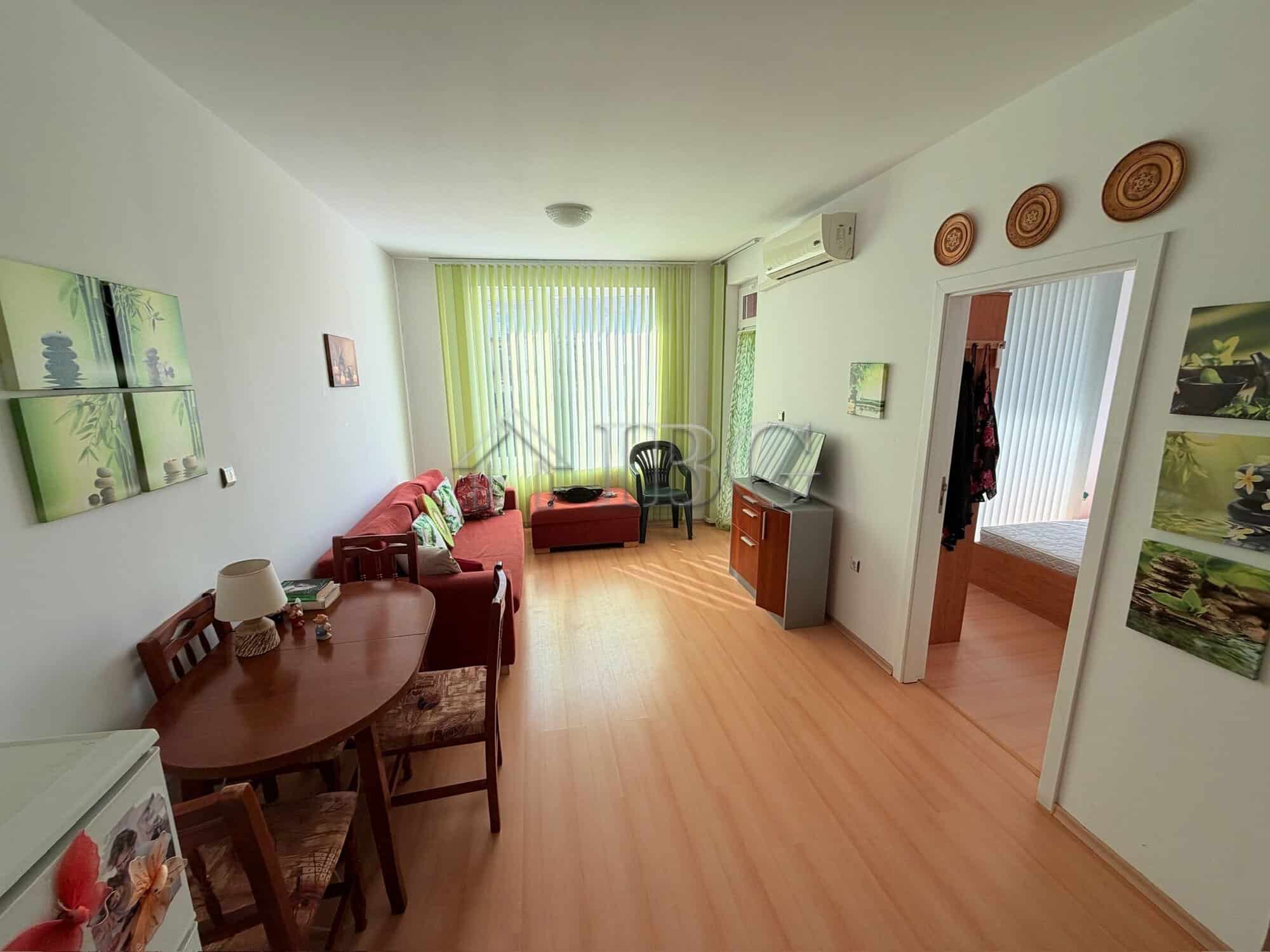 Bright 1-bedroom apartment with modern furnishings in Sunny Beach, perfect for relaxing holidays or.