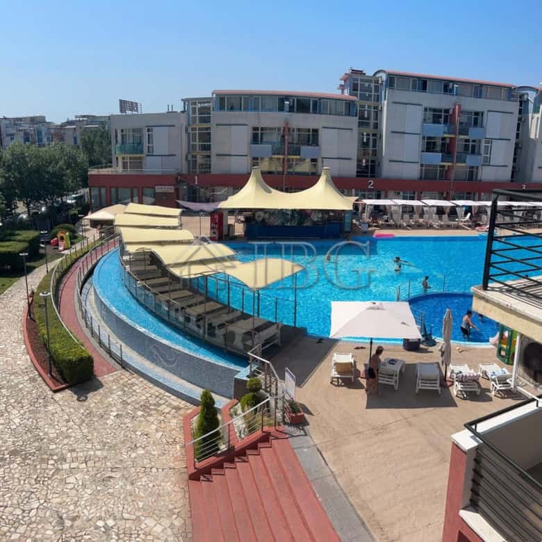 Pool view apartment in Sunny Beach with modern amenities and relaxing surroundings.