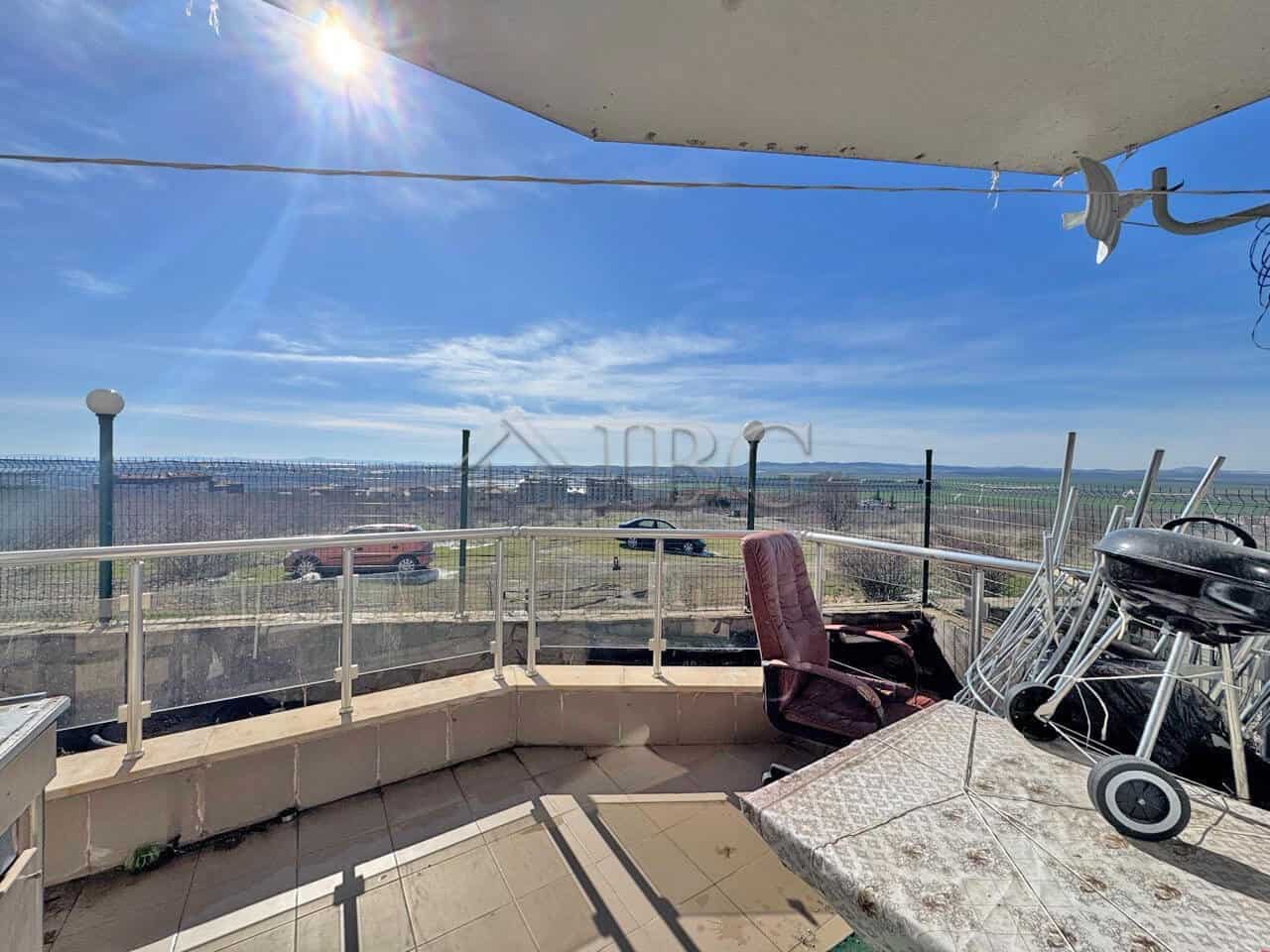 Balcony of a one-bedroom apartment with stunning sea views in Complex Anna Maria, Kosharitsa.