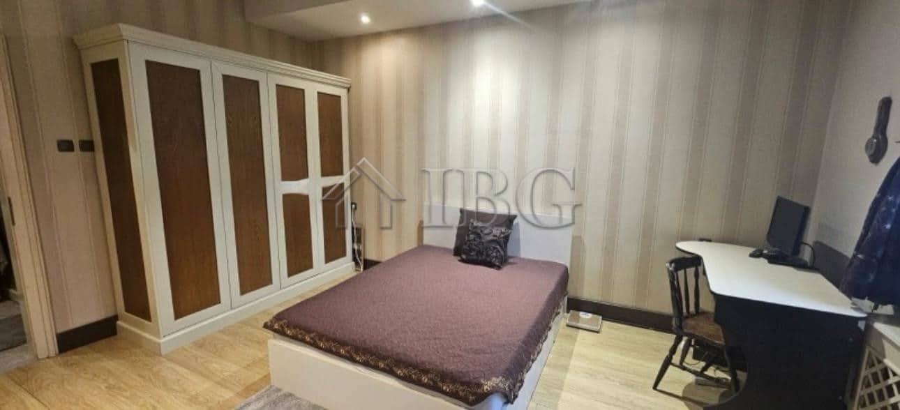 Bright bedroom with wardrobe and workspace in Ruse.