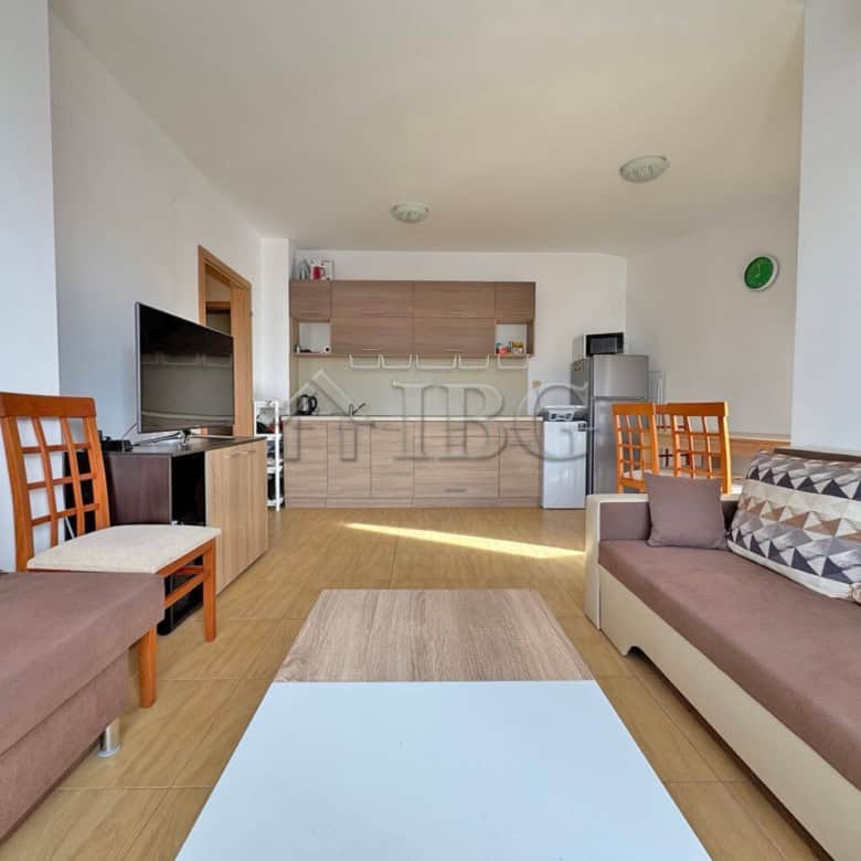 Bright living room with modern furnishings in Aqua Dreams, Sveti Vlas.