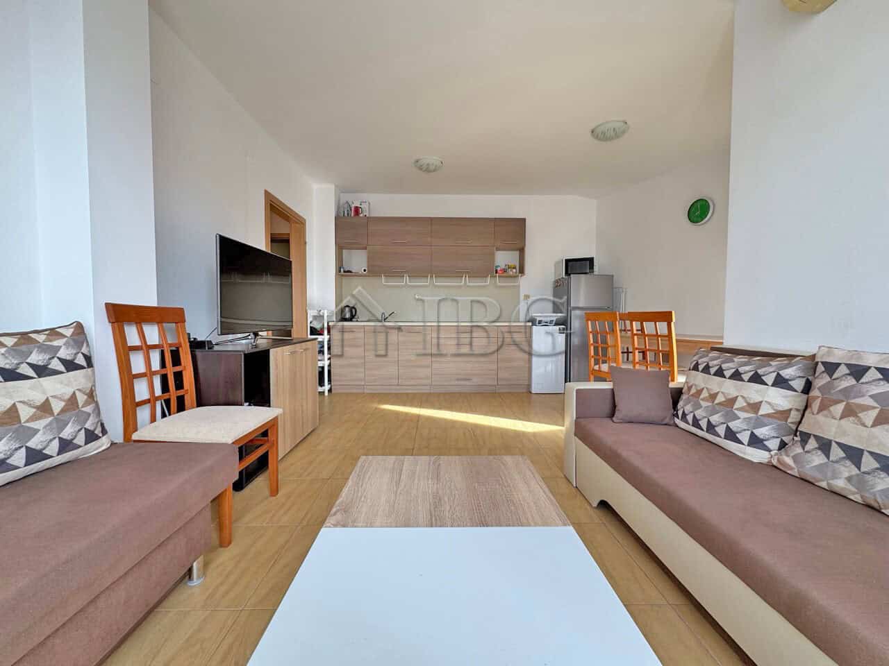 Bright living room with modern furnishings in Aqua Dreams, Sveti Vlas.