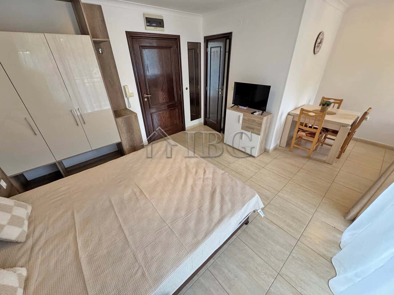 Modern studio apartment next to the beach and marina in Sveti Vlas, Bulgaria.