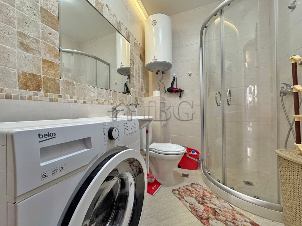 Bright, fully equipped apartment with contemporary decor in Cascadas Family Resort, Sunny Beach.
