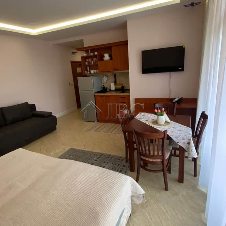 Modern studio apartment with pool view in Palazzo complex, Sunny Beach.