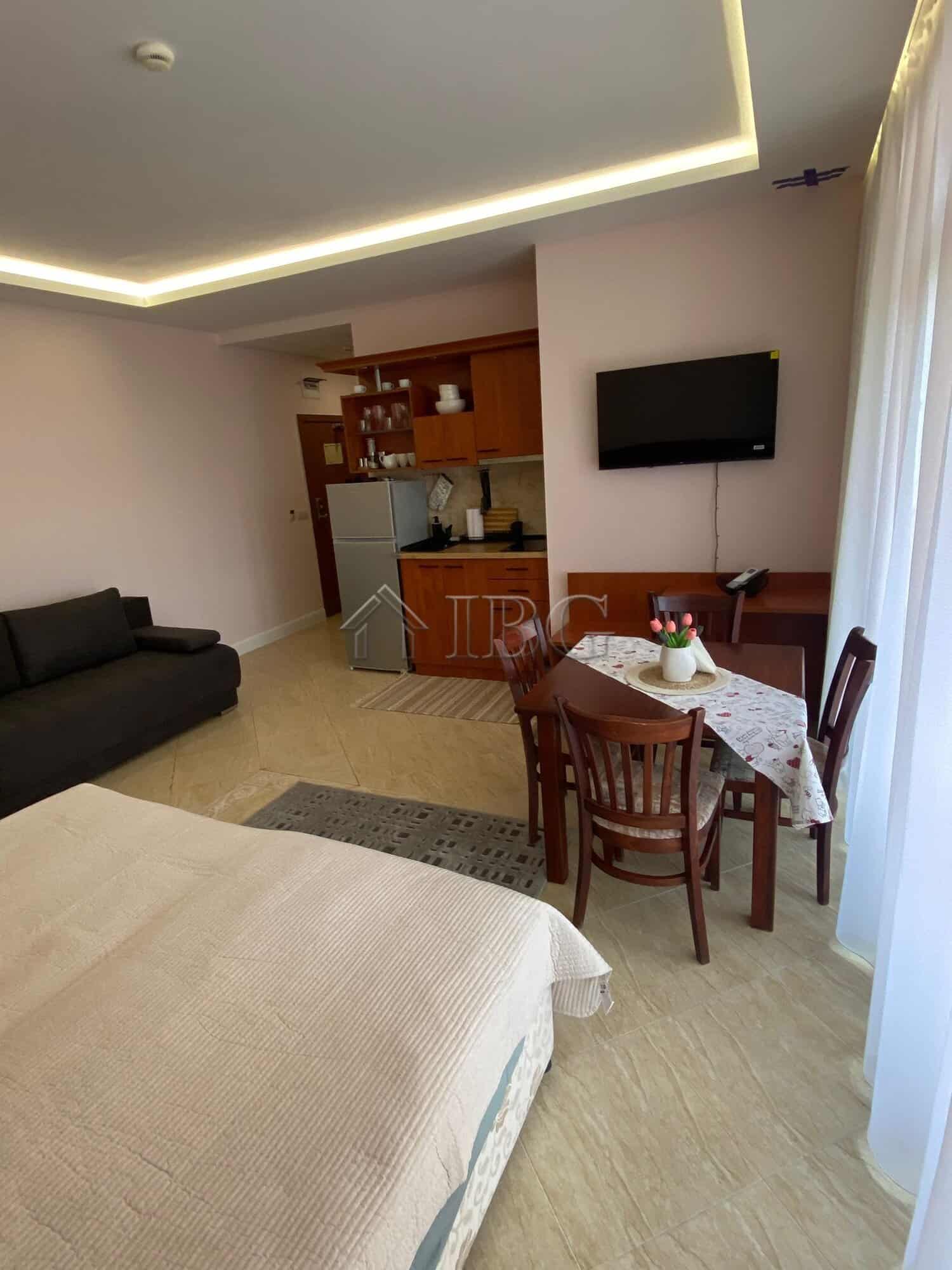 Modern studio apartment with pool view in Palazzo complex, Sunny Beach.