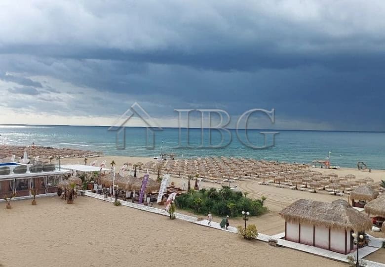Stunning sea and marina view from a modern beachfront apartment in Sveti Vlas. Perfect for seaside l.