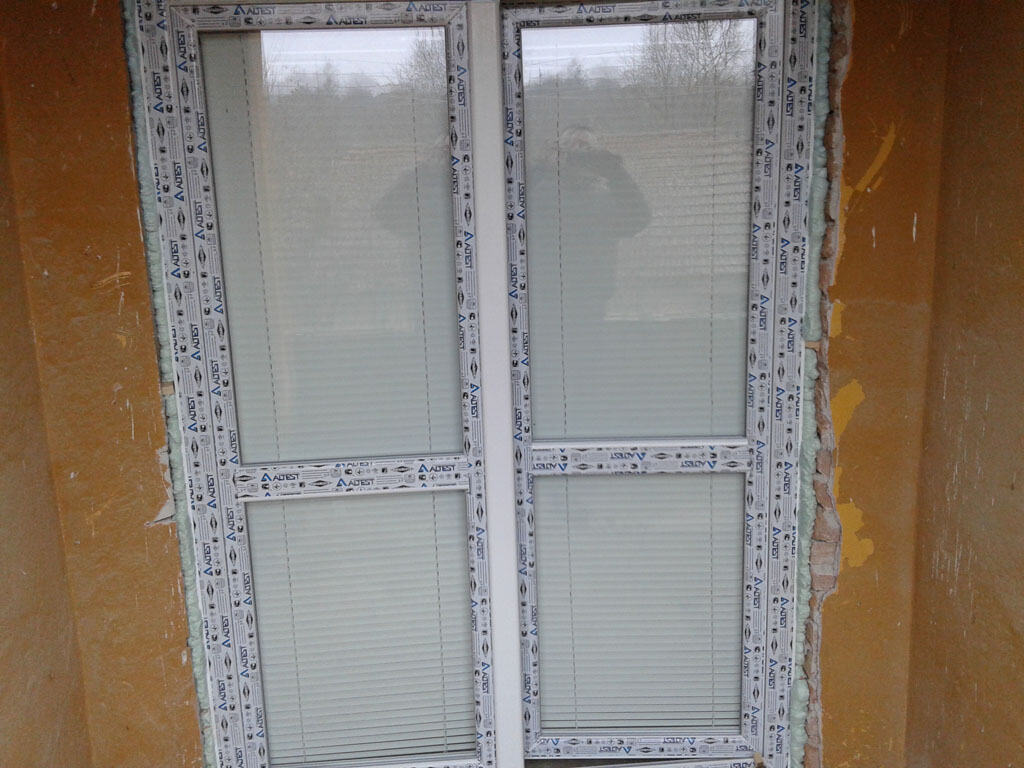 Double-glazed window installation in Bulgaria for home renovation.