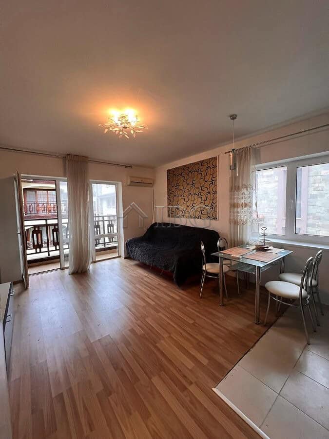 Bright studio apartment with balcony in Sveti Vlas, perfect for comfortable living or investment.