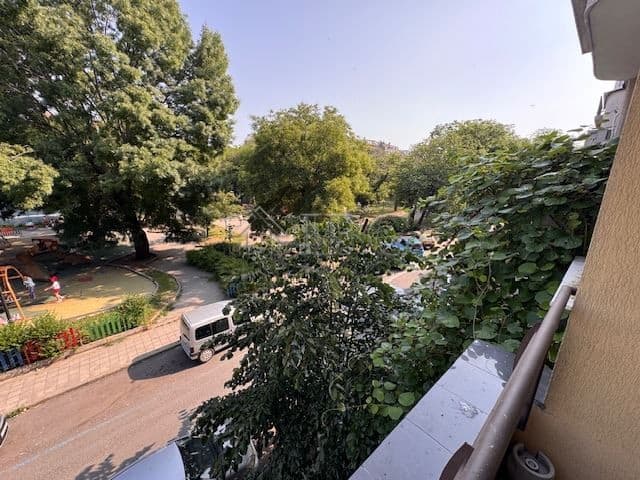 Bright view from balcony of a 1-bedroom apartment in Burgas.