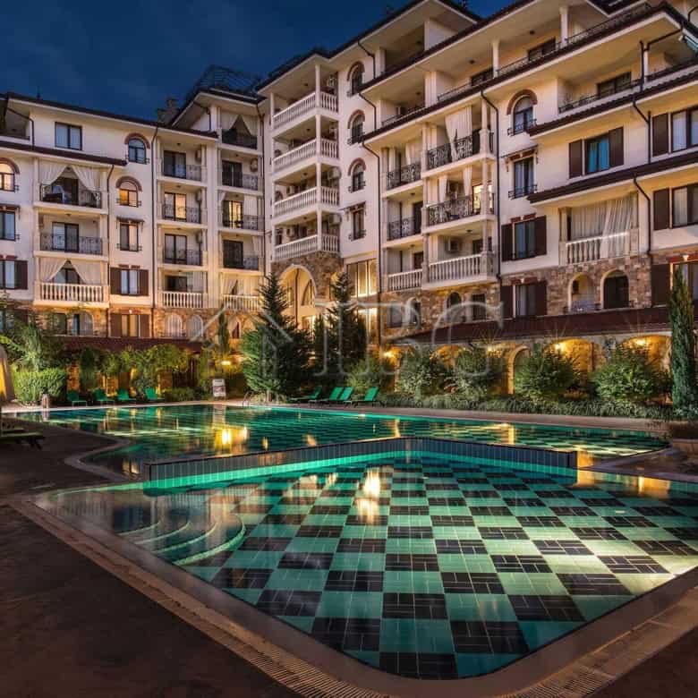 Bright 2-bedroom apartment in Esteban Complex, Nessebar, with modern amenities and scenic views.