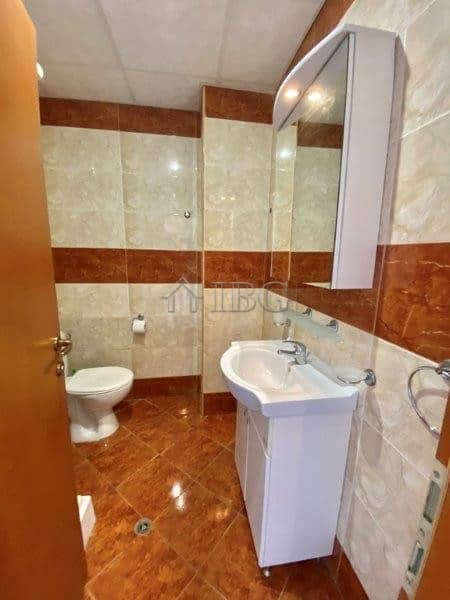 Furnished studio apartment with balcony overlooking park in Nessebar Fort Club, Sunny Beach.