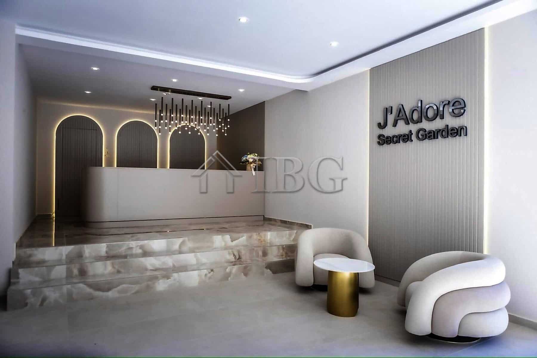 Bright, modern studio with balcony in a new complex at Sunny Beach, featuring stylish furnishings an.