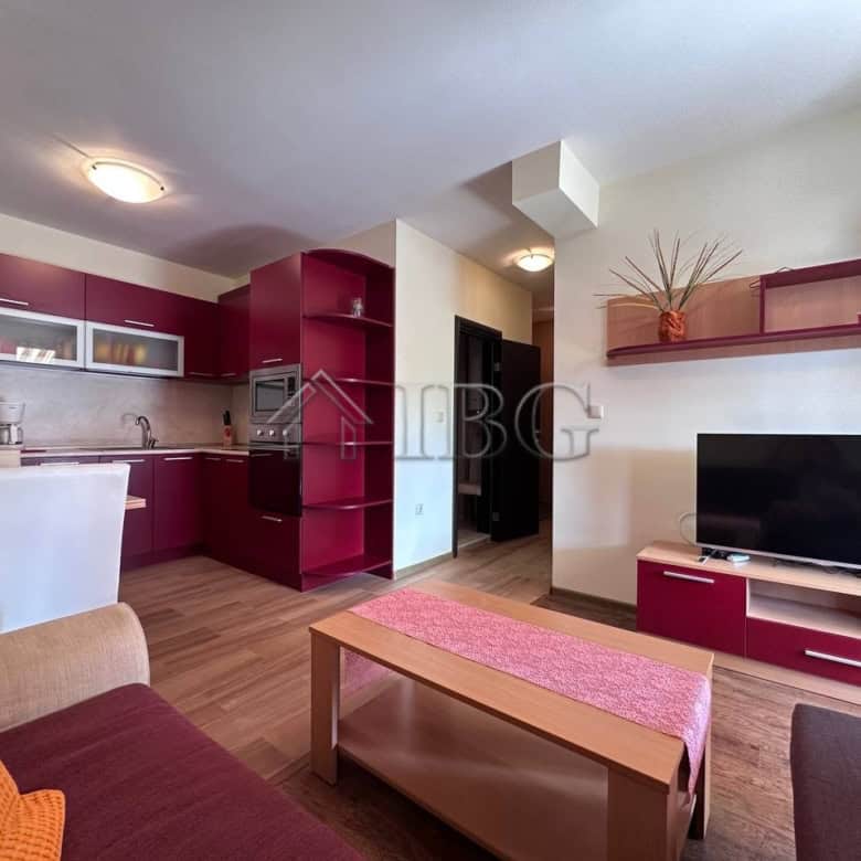 Spacious 1-bedroom apartment in Ravda with contemporary kitchen and living area. Perfect for comfort.