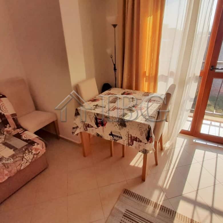 Bright studio apartment with balcony and sea views in Cascadas Family Resort, Sunny Beach. Perfect f.