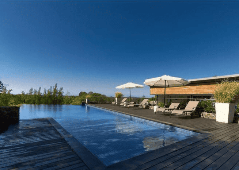 Pool and terrace area of a modern apartment in P. Ballena Maldonado.