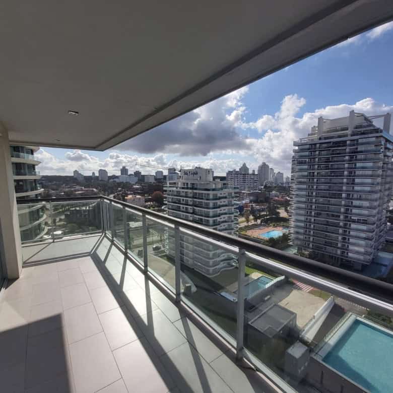 Balcony view of Punta del Este cityscape from an apartment in La Pastora.