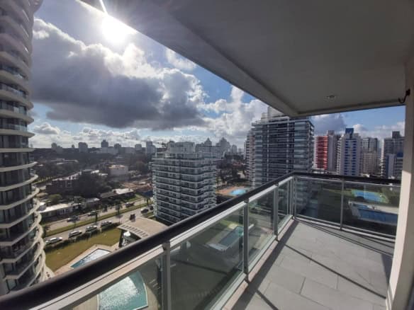 Apartment for sale in La Pastora, Punta del Este, with panoramic city and ocean views.