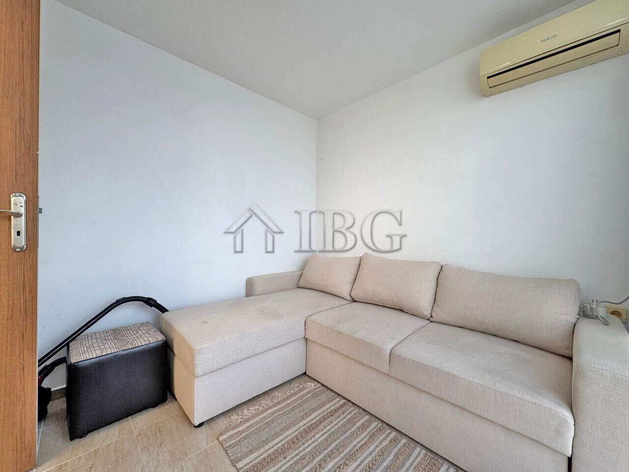 Cozy living room in a two-bedroom duplex apartment at Gerber Residence 3, Sunny Beach.