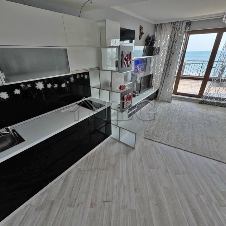 Modern beachfront 1-bedroom apartment with sea views at Grand Hotel Sveti Vlas. Perfect for relaxing.