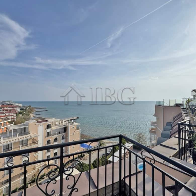 Beachfront 1-bedroom apartment with sea views at Grand Hotel Sveti Vlas. Perfect for seaside living.