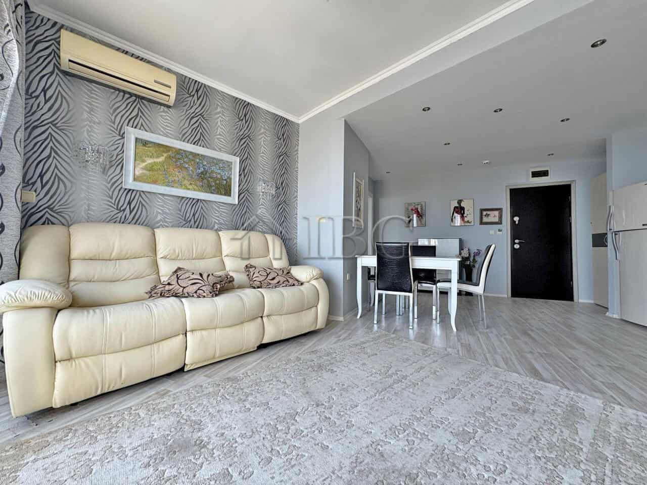 Modern beachfront 1-bedroom apartment with stylish living space at Grand Hotel Sveti Vlas.