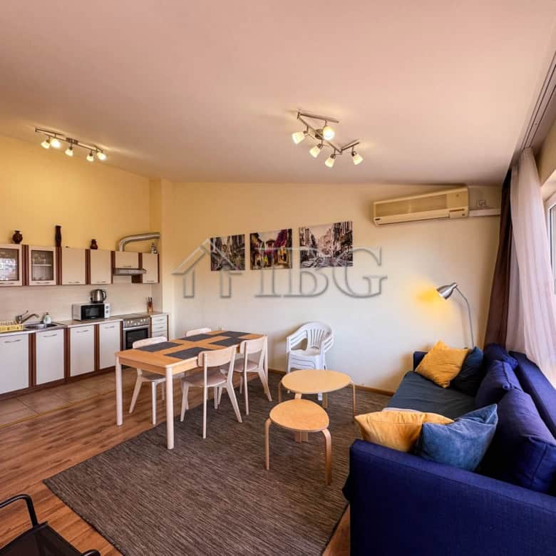 Modern apartment with 2 bedrooms, 2 bathrooms, and scenic sea views in Sunny Beach. Perfect for comf.