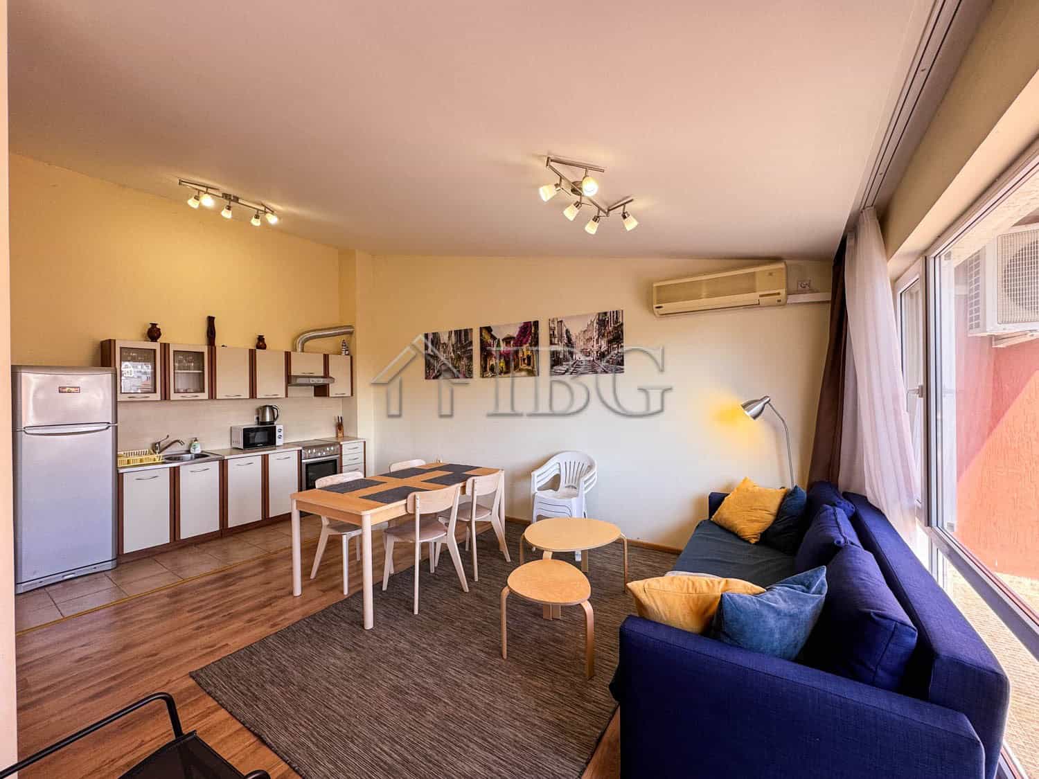 Modern apartment with 2 bedrooms, 2 bathrooms, and scenic sea views in Sunny Beach. Perfect for comf.