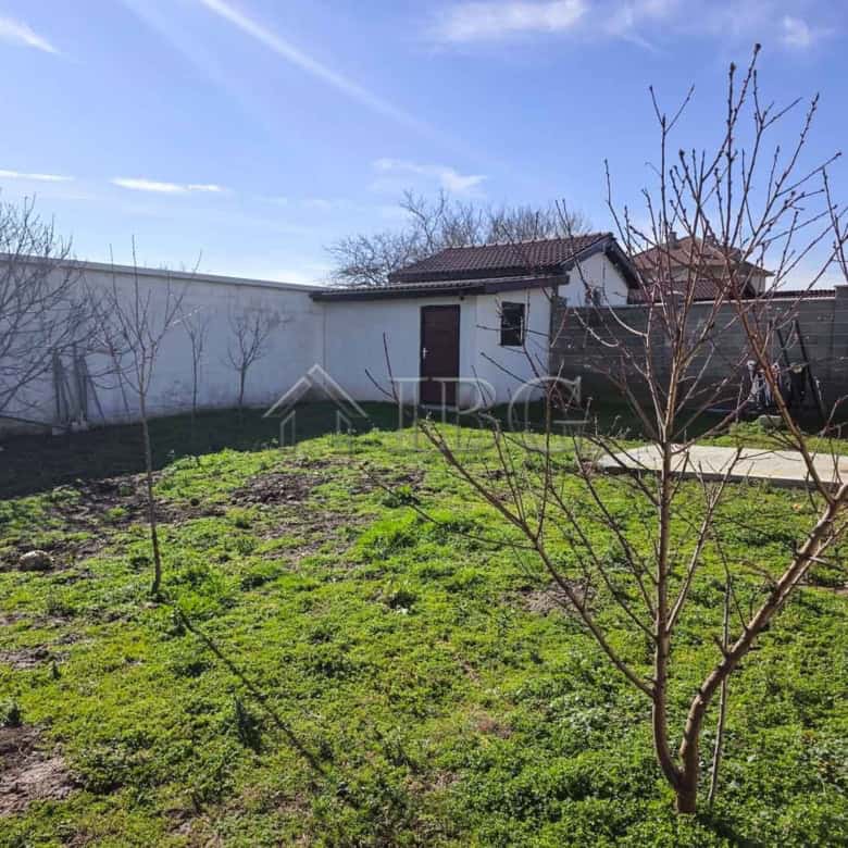 Spacious garden with young trees and pathway near detached house, 7 km from Sunny Beach.