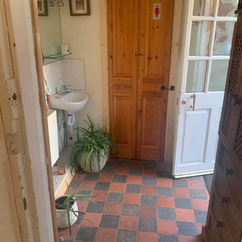Charming interior of a school house converted into four apartments in Mooncoin, Kilkenny, Ireland.