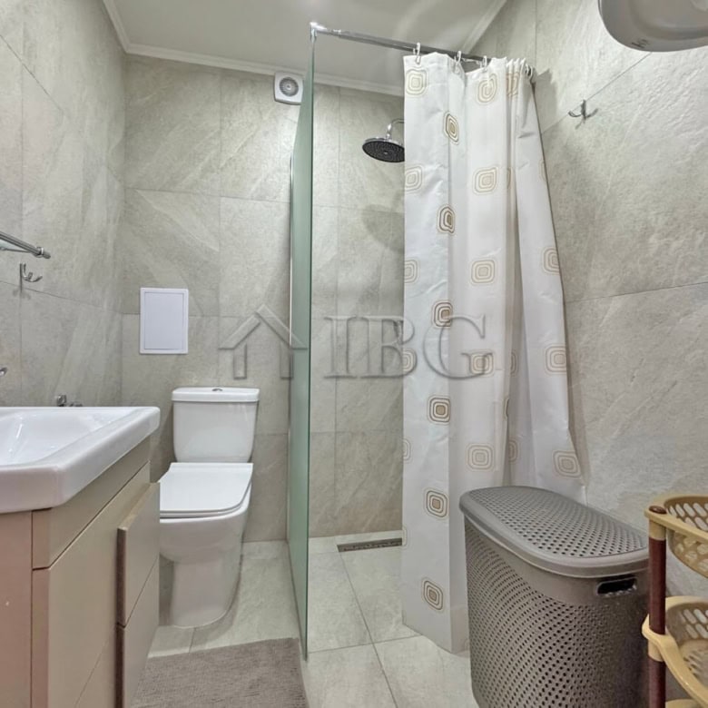 Modern bathroom with shower in J’adore Secret Garden, Sunny Beach.