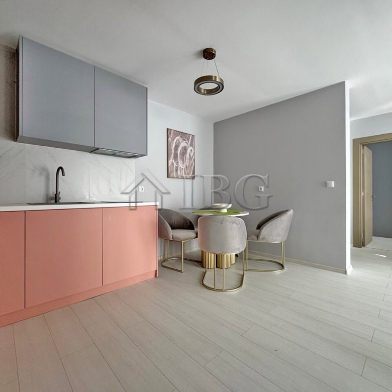 Bright interior of a 2-bedroom apartment in J’adore Secret Garden complex, Sunny Beach.