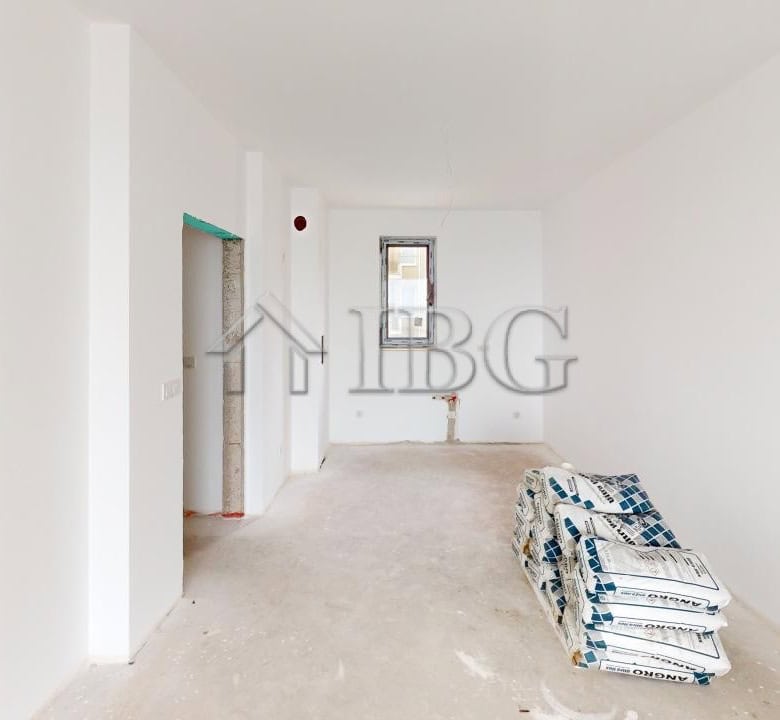 Interior view of a new 1-bedroom apartment with sea view in Villa Metara, Ravda.