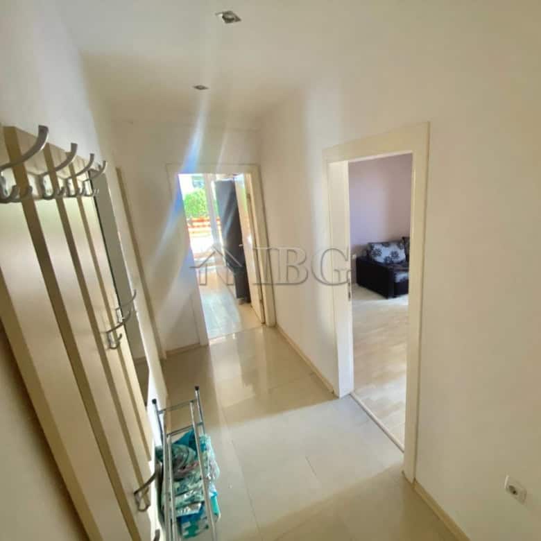 Bright interior of a two-bedroom apartment in Sveti Vlas close to the beach.